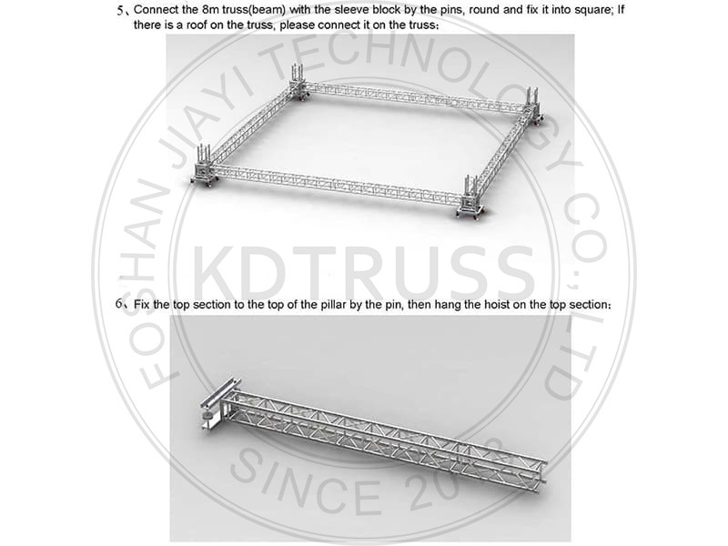 truss lighting setup