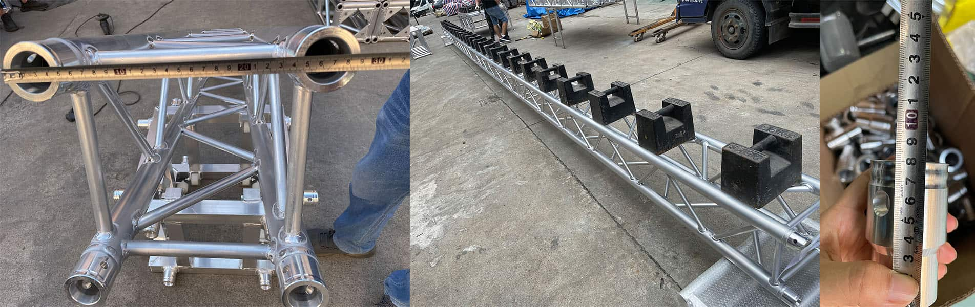 Aluminum Spigot Truss Loaidng Test