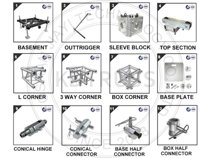 Outdoor Stage Lighting Truss System