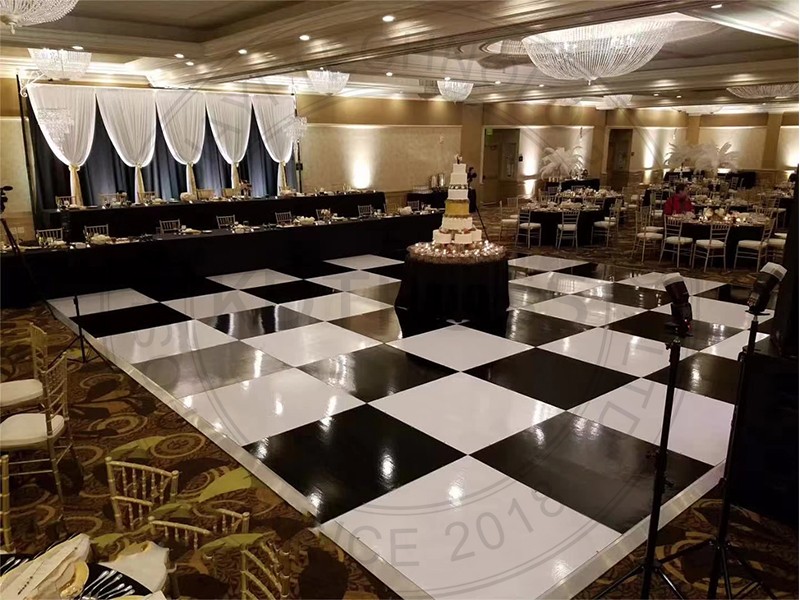 How to install event party dance floor?