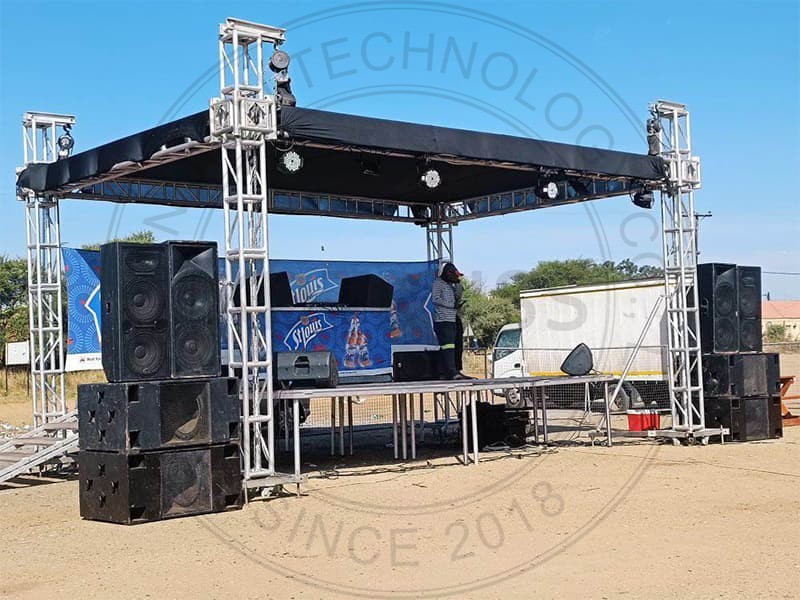 Screw lighting truss system