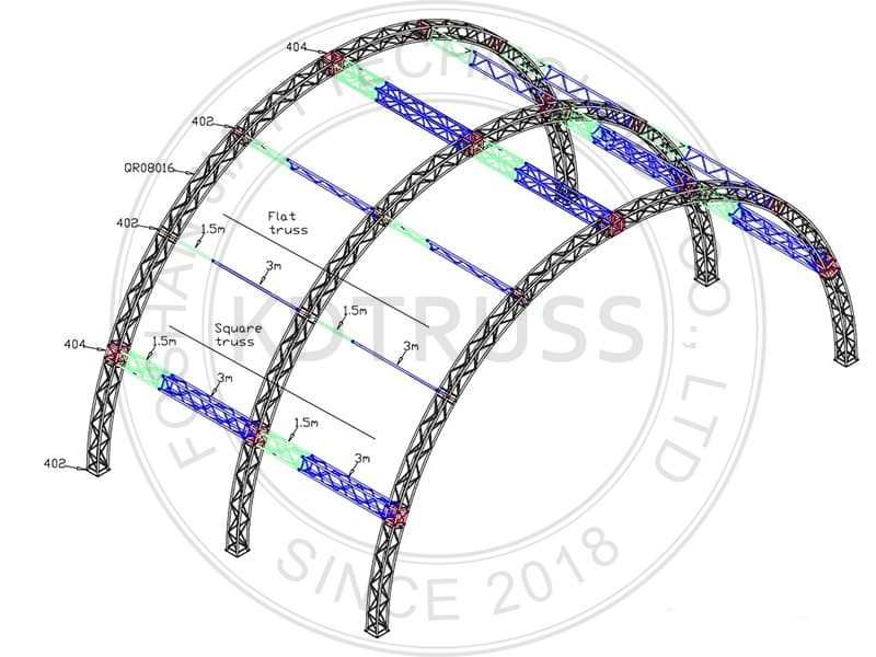 arched roof truss