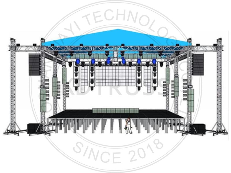 aluminum stage frame truss structure